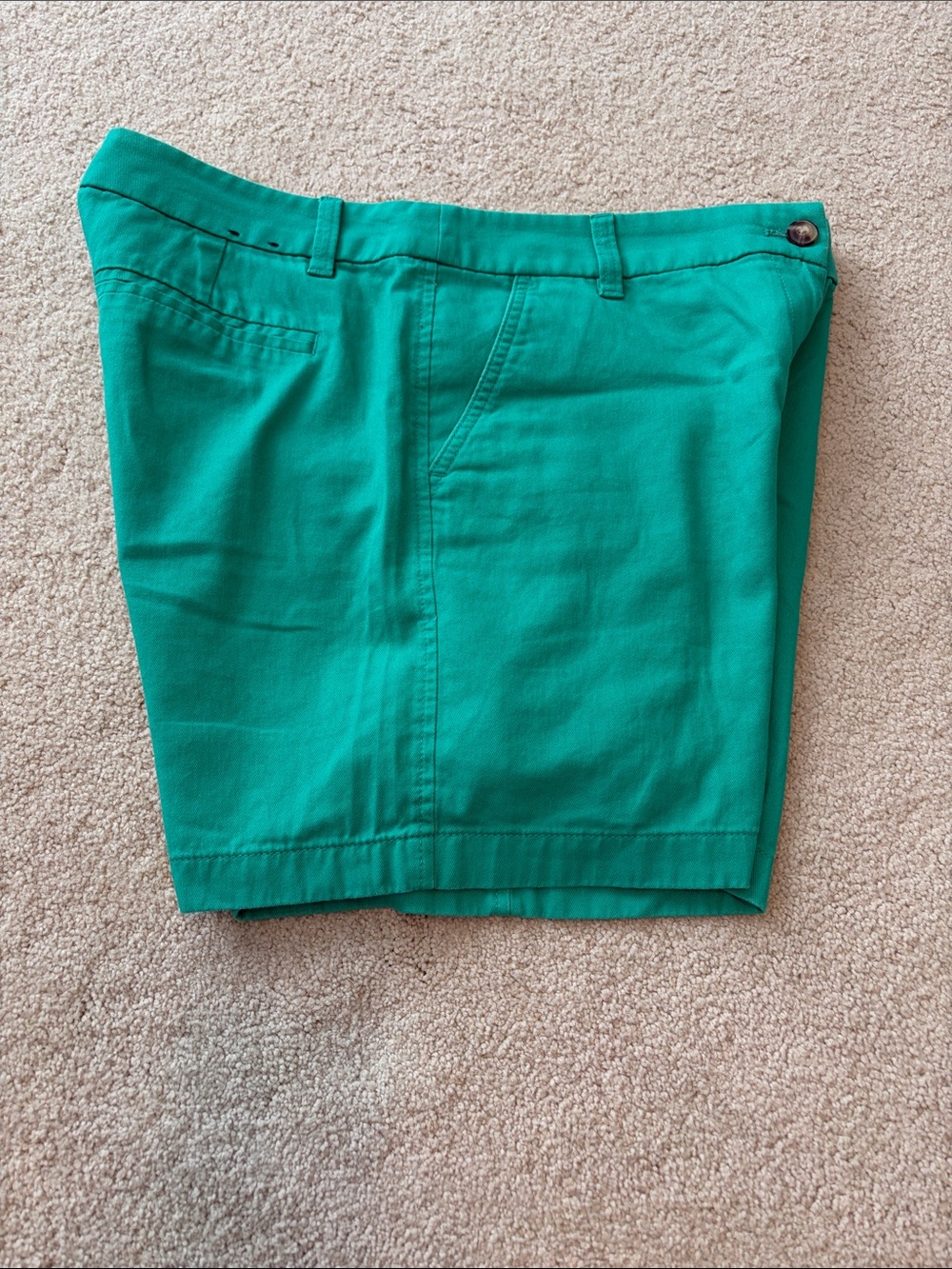 J. Crew green Women's Chino Shorts in size 10